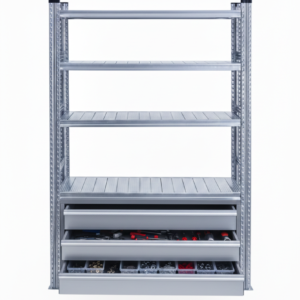 Scaffale con cassetti