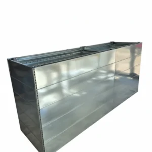 Bancone vendita 210 x 60 x 100 con cassetti e ripiani