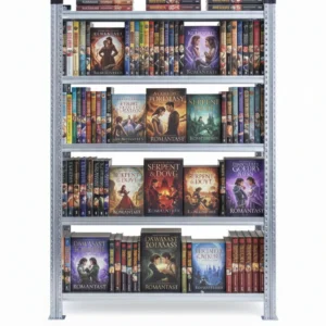 scaffale metallico per libreria