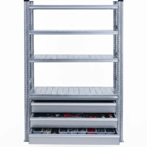scaffali-metallici-con-cassetti